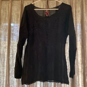 Johnny Was Hippie Print Blouse